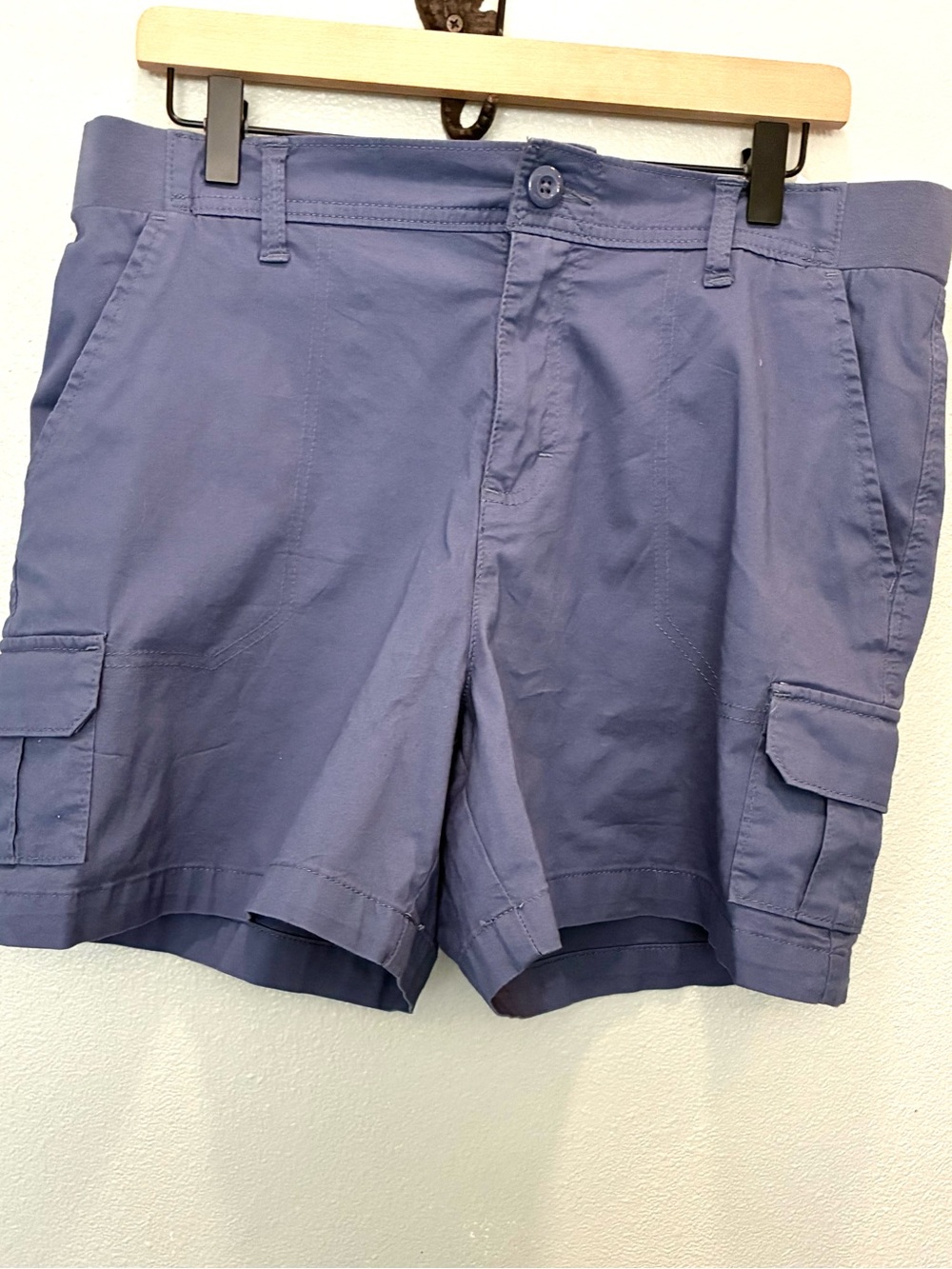 Lee Blue Cargo Shorts Women’s Size 14 Utility Hiking Casual